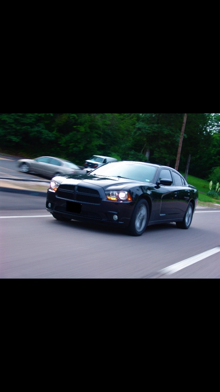 Black  2013 Dodge Charger RT AWD