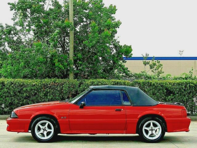 red 1992 Ford Mustang GT