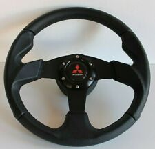 Steering Wheel fits For Mitsubishi Leather 3000GT Lancer Galant Pajero Eclipse L picture