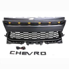 Front Grille Fit For Chevrolet Chevy Colorado 2021 2022 Black Grille W/Led Light picture