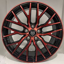 G43 18 inch Black Red Rims fits MITSUBISHI ECLIPSE GT 2000 - 2012 picture