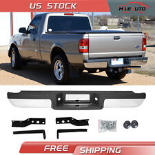 Chrome Rear Step Bumper Assembly For 1993-2011 Ford Ranger Styleside Bed - Steel picture