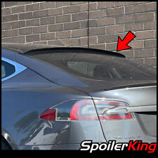 Rear Window Roof Spoiler (Fits: Tesla Model S all years) Unpainted Black 284R picture