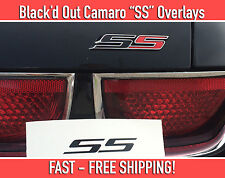 Camaro SS Emblem Overlays Vinyl Black-out Stickers picture