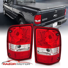 For 2001-2011 Ford Ranger Pickup Red Clear OE Replacement Tail Light Left+Right picture