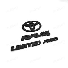 4PCS RAV4 LIMITED AWD Emblem Overlay Badge Fit 2019-2024 TOYOTA Rav4  Matte Blac picture