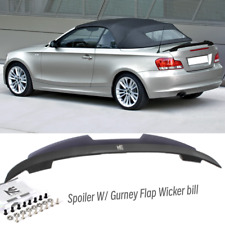 Fits For 08-13 BMW 1 Series 128i 135i E88 Rear Trunk Spoiler W/ WickerBill Flap picture
