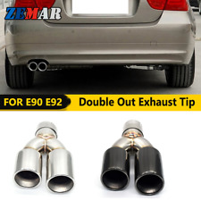 Car Exhaust Dual Tip Muffler Pipe For BMW E90 E92 320i 318i 325i Stainless Steel picture