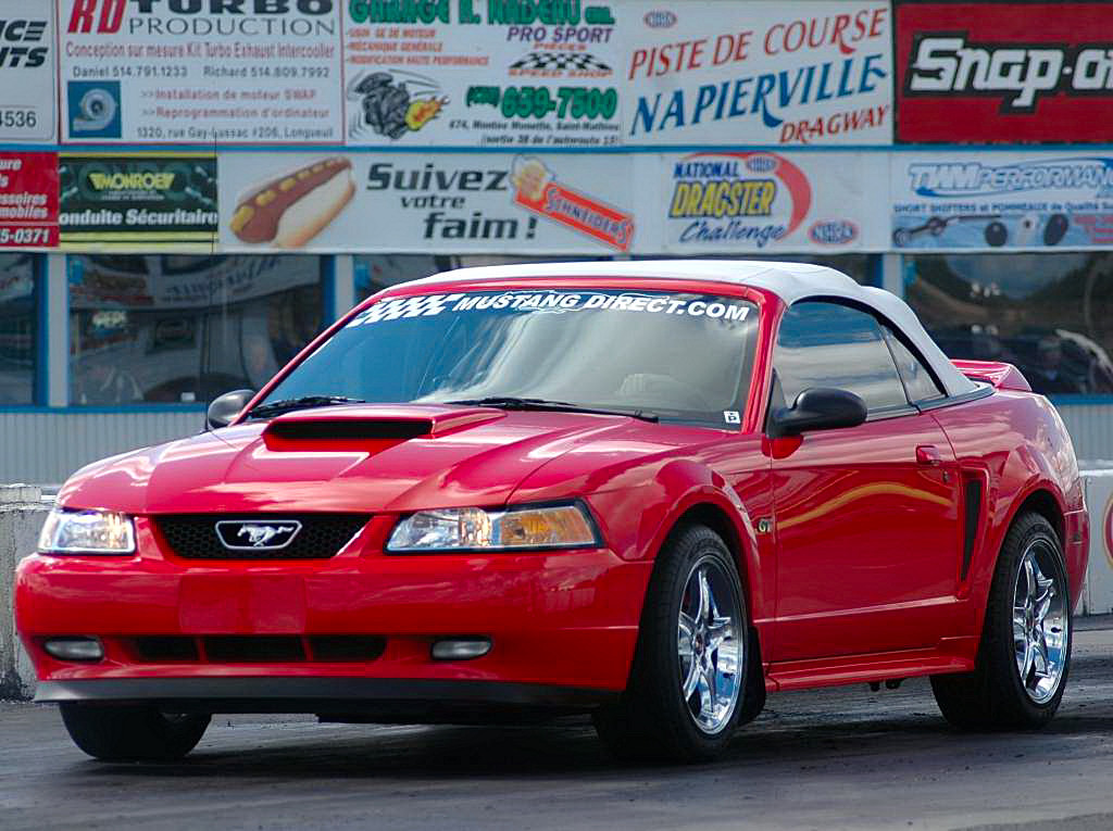 2000 Ford Mustang GT Convertible 1/4 mile Drag Racing timeslip specs 0 ...