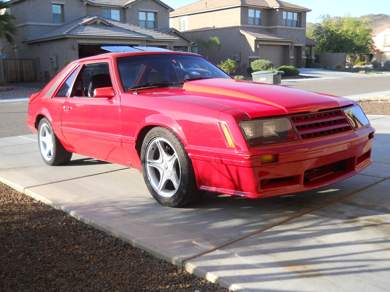 Red 1982 Ford Mustang GT