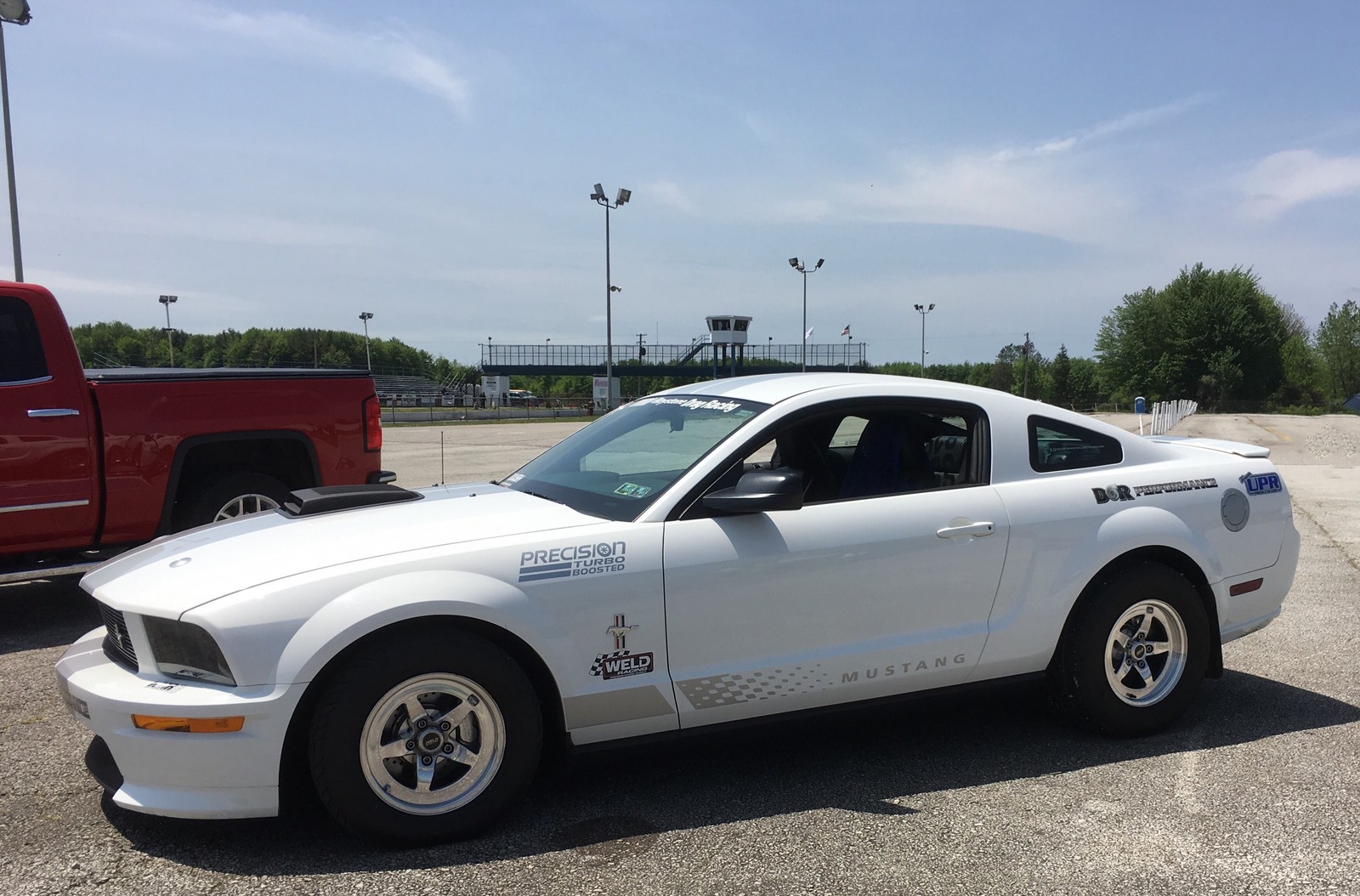 2007 Performance White Ford Mustang 4.0L 61mm Precision Turbocharger picture, mods, upgrades