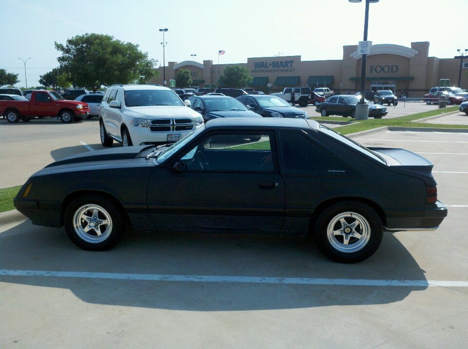 1985 Black Ford Mustang GT picture, mods, upgrades