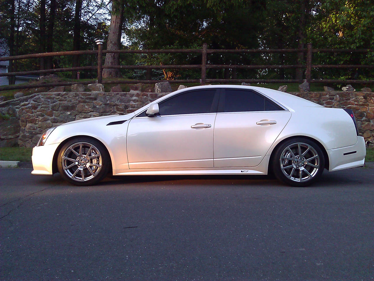 White 2009 Cadillac CTS-V 