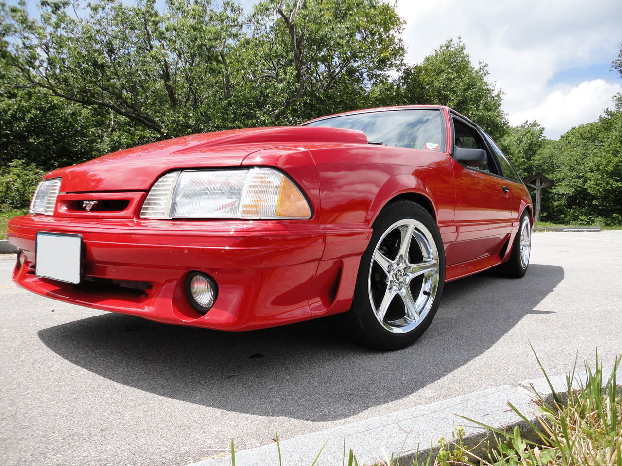 1989 Corvette Victory Red Ford Mustang GT picture, mods, upgrades