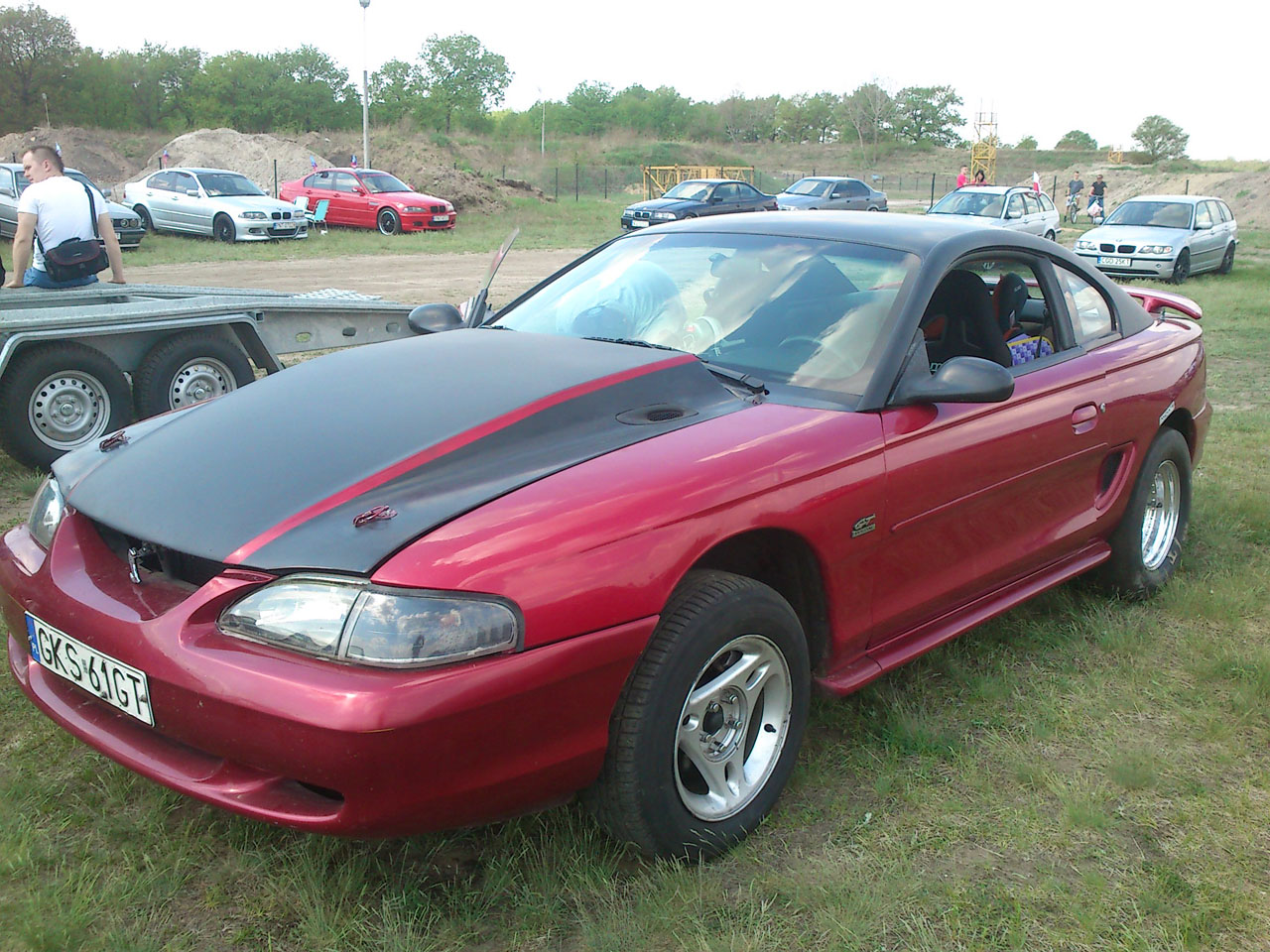 1994 laser red Ford Mustang GT picture, mods, upgrades