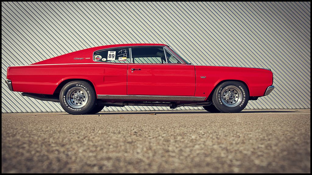 Red 1967 Dodge Charger 