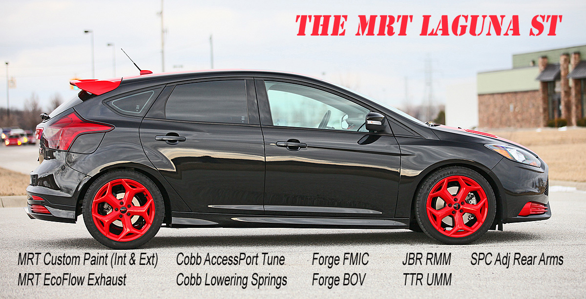 2013 Tuxedo Black with Race Red Ford Focus ST picture, mods, upgrades