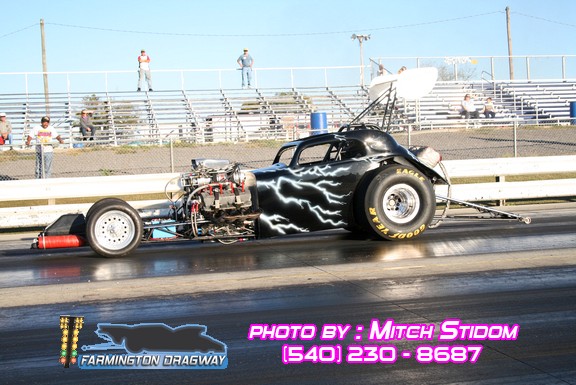 1948 black Dragster Front Engine Fuel Altered Fiat Topolino picture, mods, upgrades