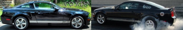 Black 2008 Ford Mustang GT/CS