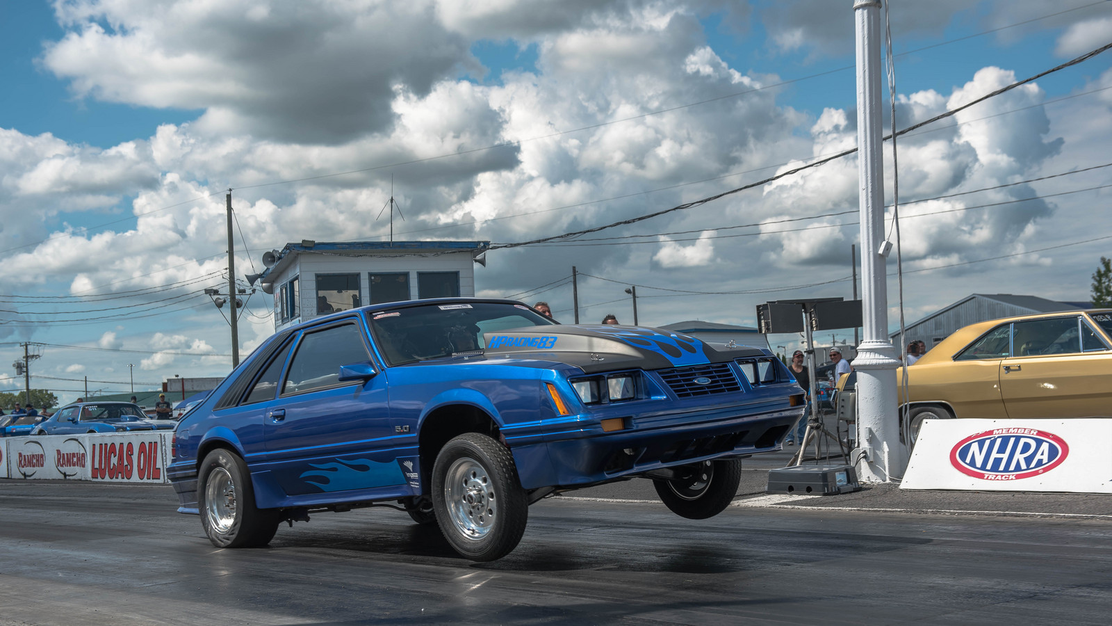 1983 metallic blue Ford Mustang hatchback picture, mods, upgrades
