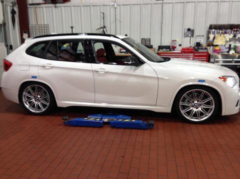 white 2014 BMW X1 35i m sport jb4
