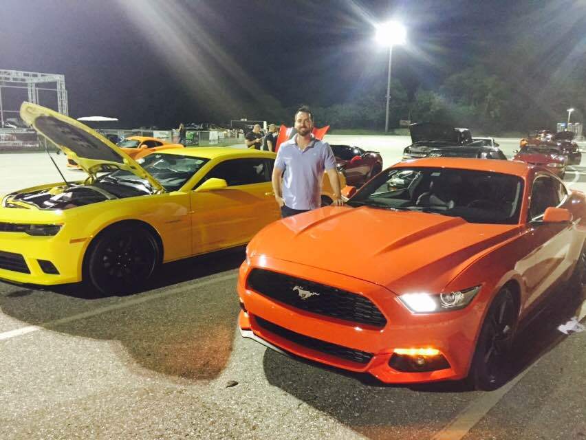 Competition Orange 2015 Ford Mustang EcoBoost Premium