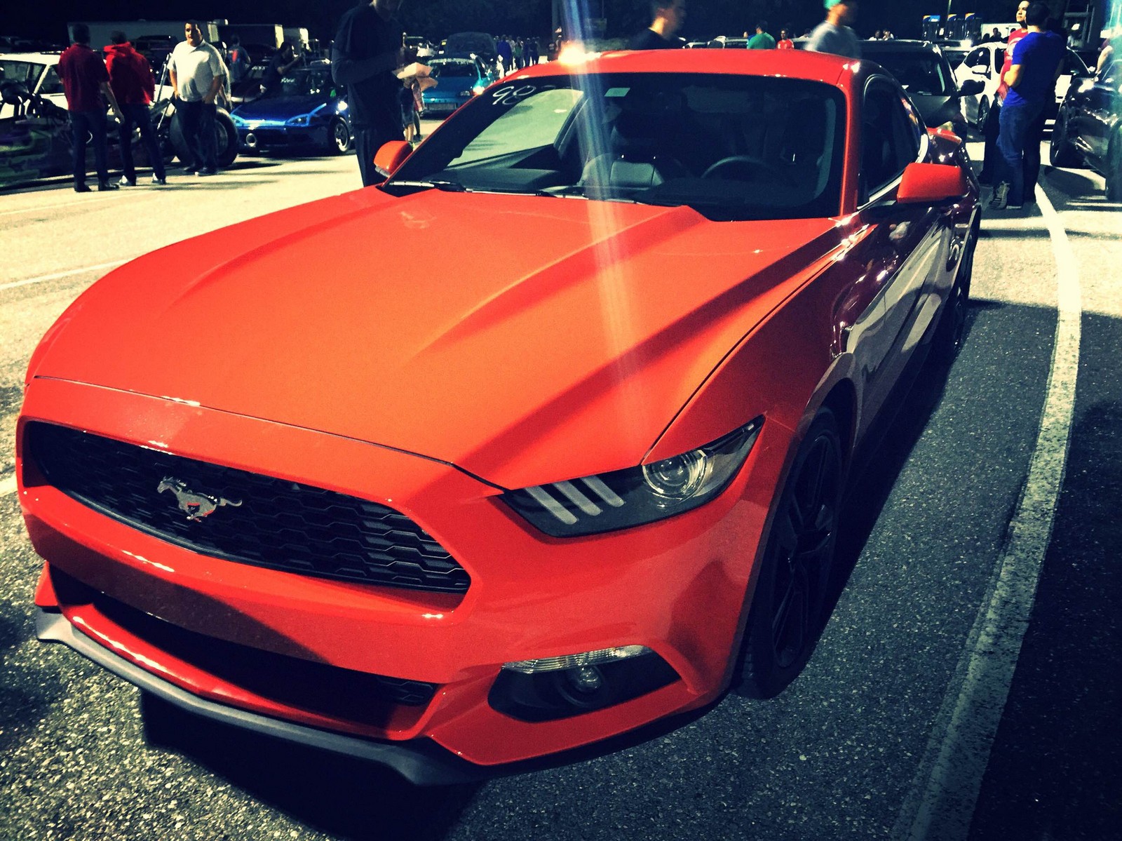 2015 Competition Orange Ford Mustang EcoBoost Premium picture, mods, upgrades