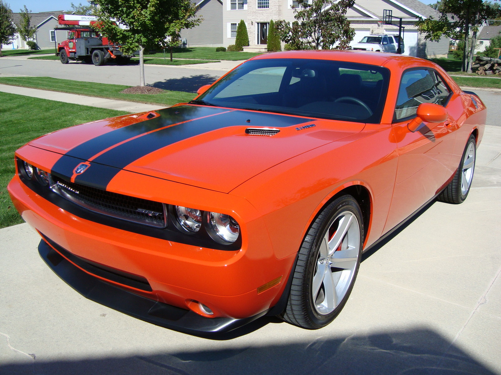 Orange 2008 Dodge Challenger SRT8 