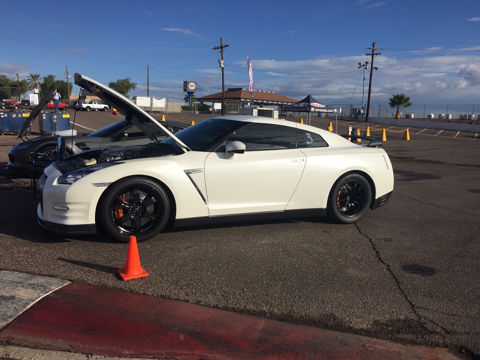 White 2014 Nissan GT-R Black Edition