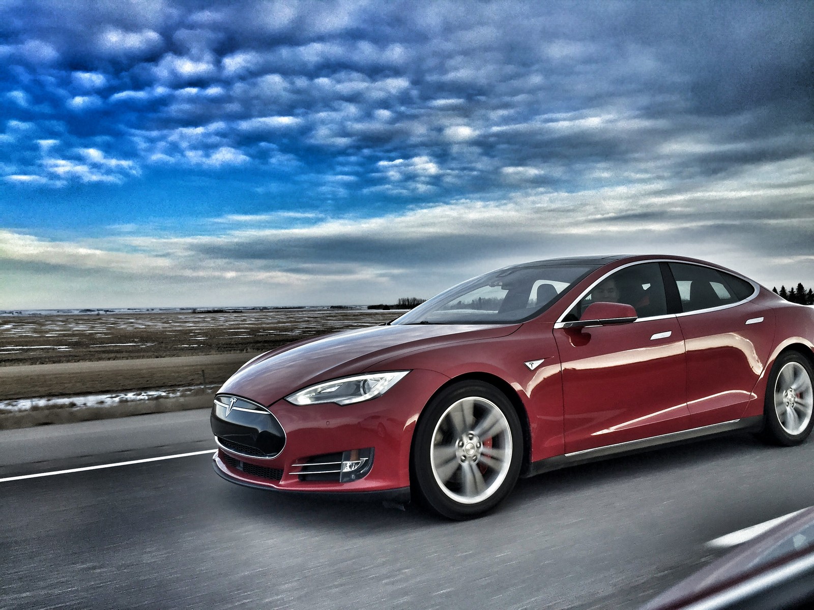 2014 Red Tesla Model S P85DL picture, mods, upgrades