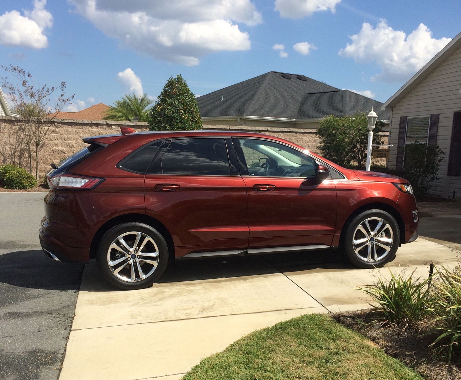 2016 Bronze Fire Ford Edge Sport AWD picture, mods, upgrades