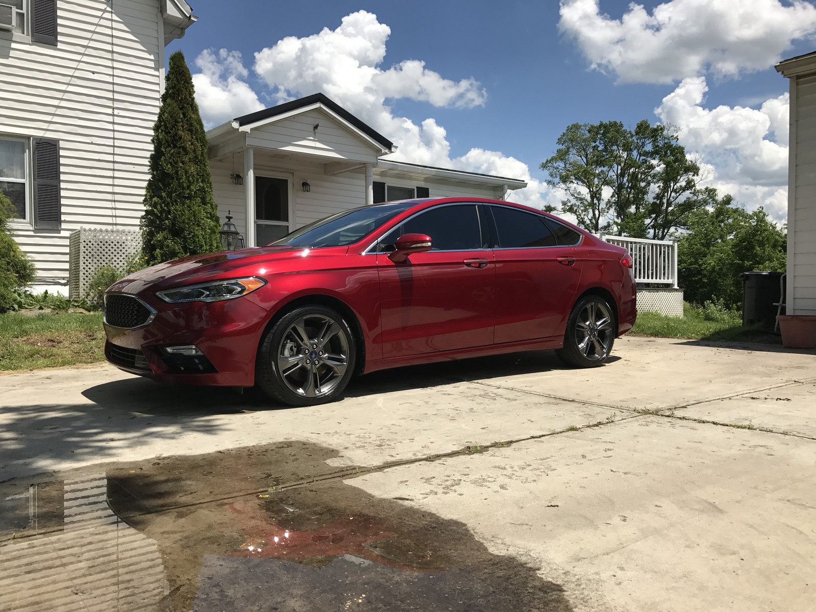 2017 Ruby red Ford Fusion Sport picture, mods, upgrades