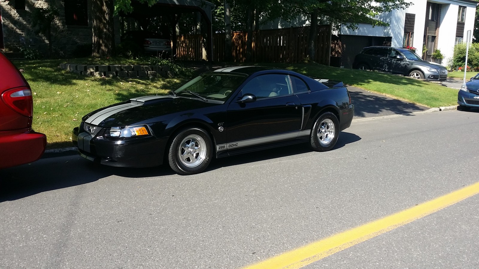 black 2004 Ford Mustang GT