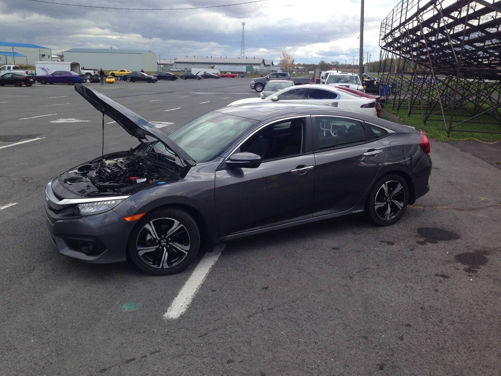2016 charcoal Honda Civic Touring picture, mods, upgrades