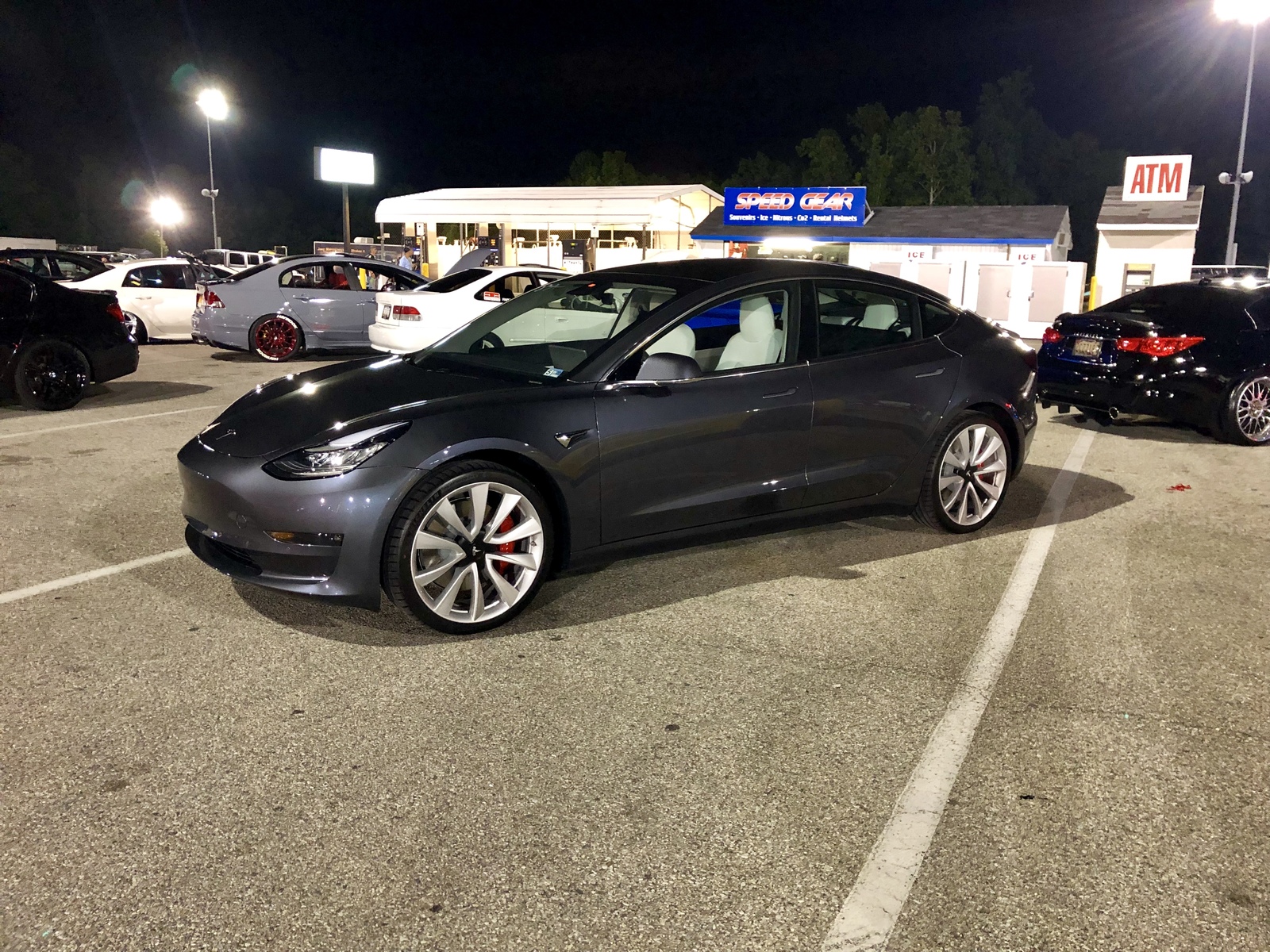 2019 Midnight sliver Metallic Tesla Model 3 Performance  picture, mods, upgrades