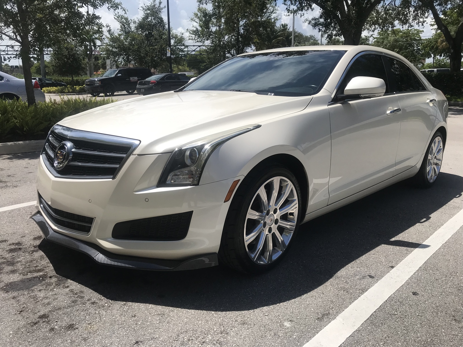 2014 White diamond pearl  Cadillac ATS 2.0 LUXURY picture, mods, upgrades