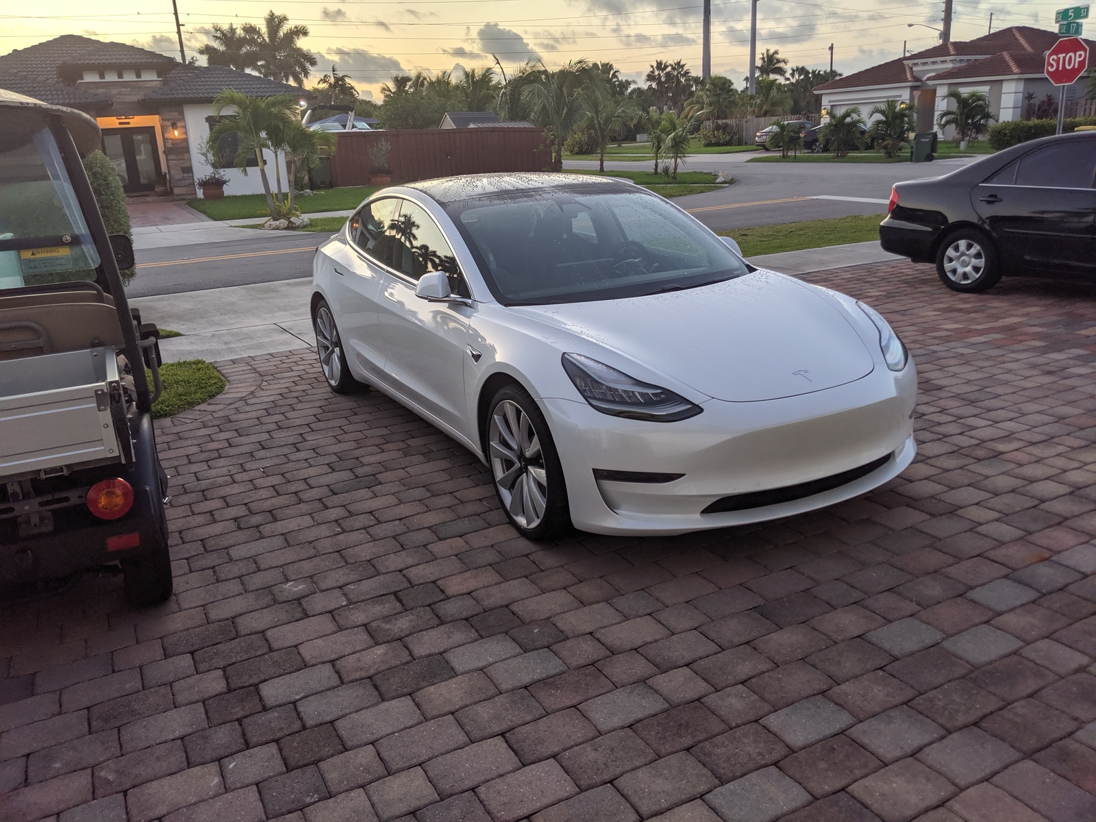 White 2019 Tesla Model 3 Performance