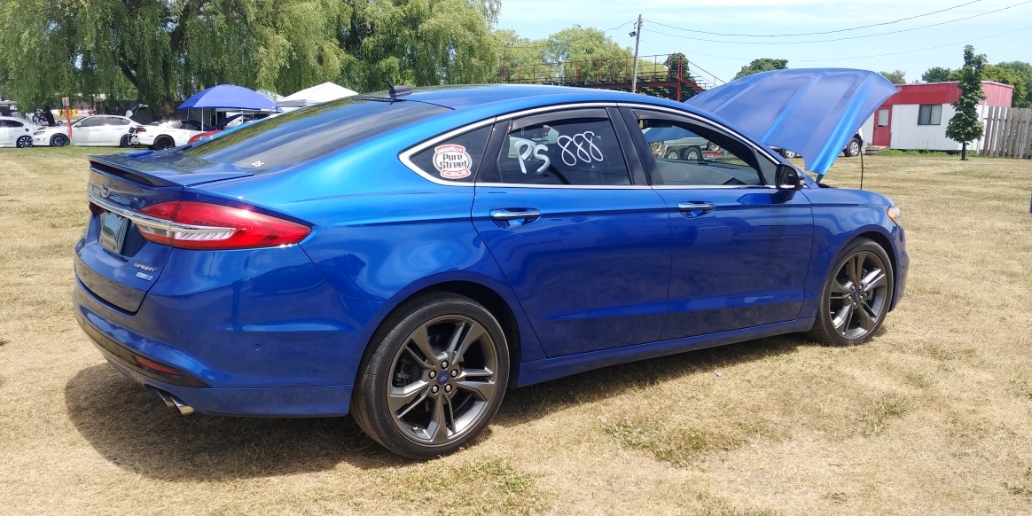 2018 Lightning Blue Ford Fusion Sport 2.7L picture, mods, upgrades