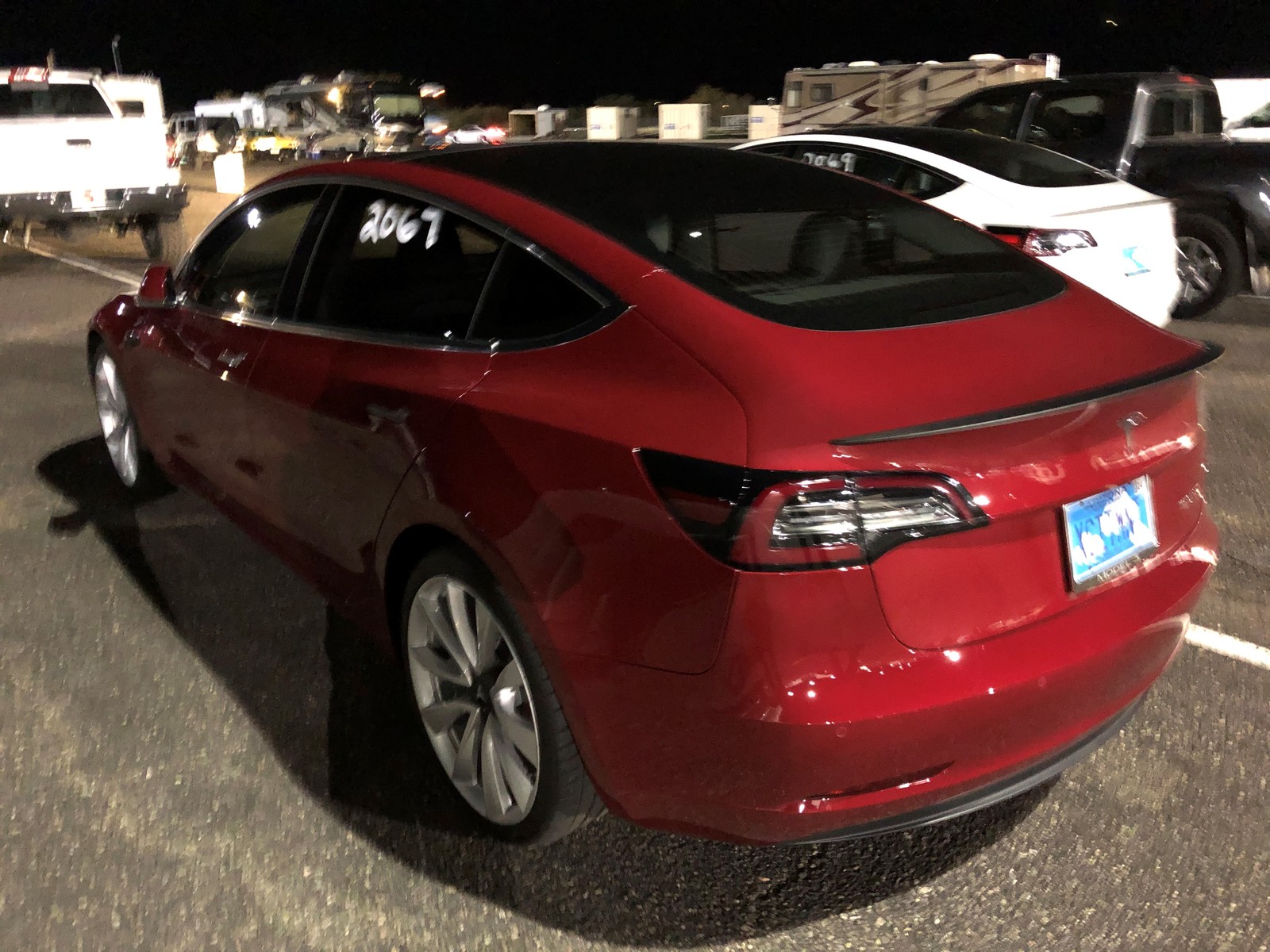 2019 Red Tesla Model 3 Performance picture, mods, upgrades