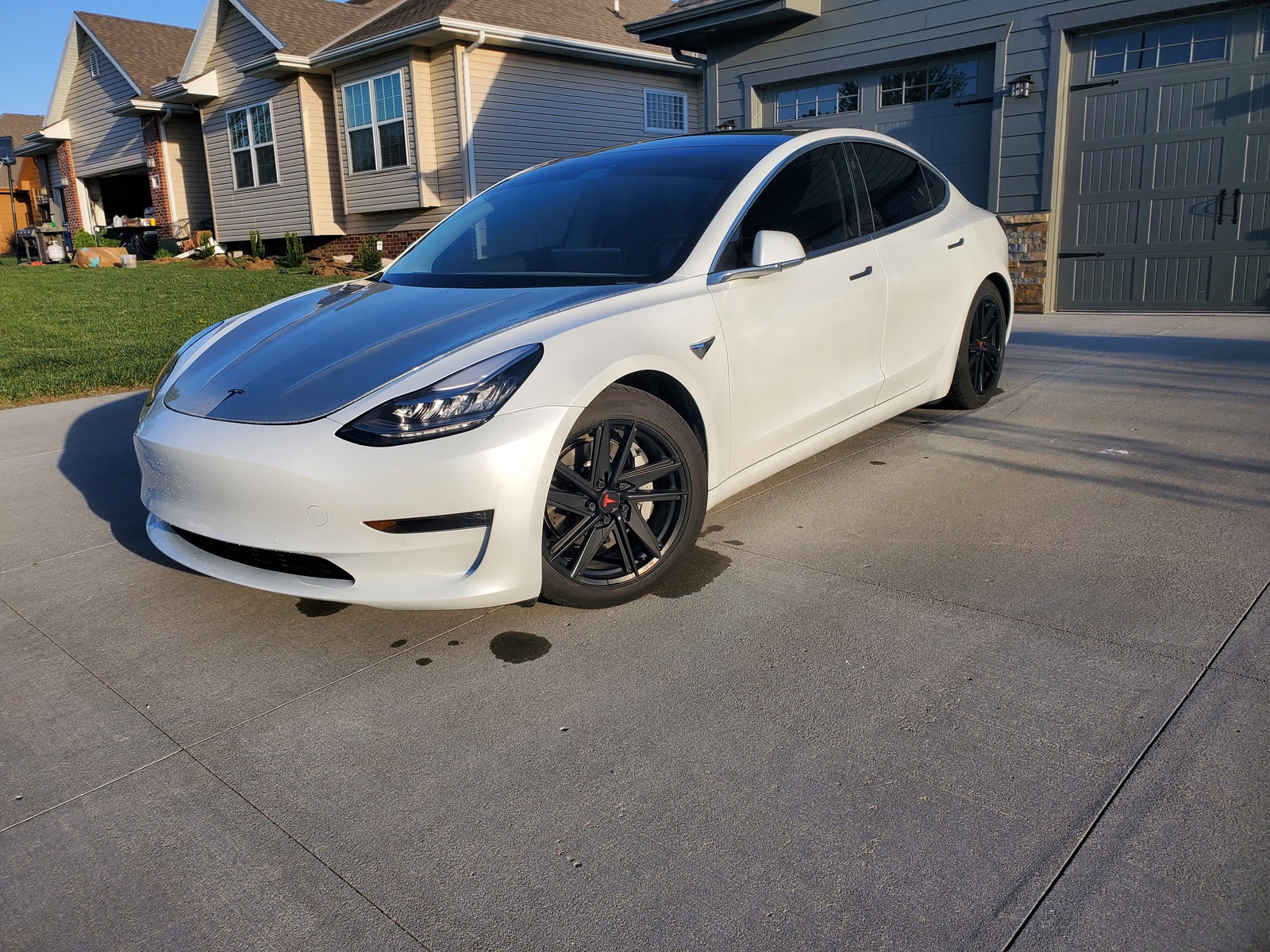 White 2020 Tesla Model 3 P3d-