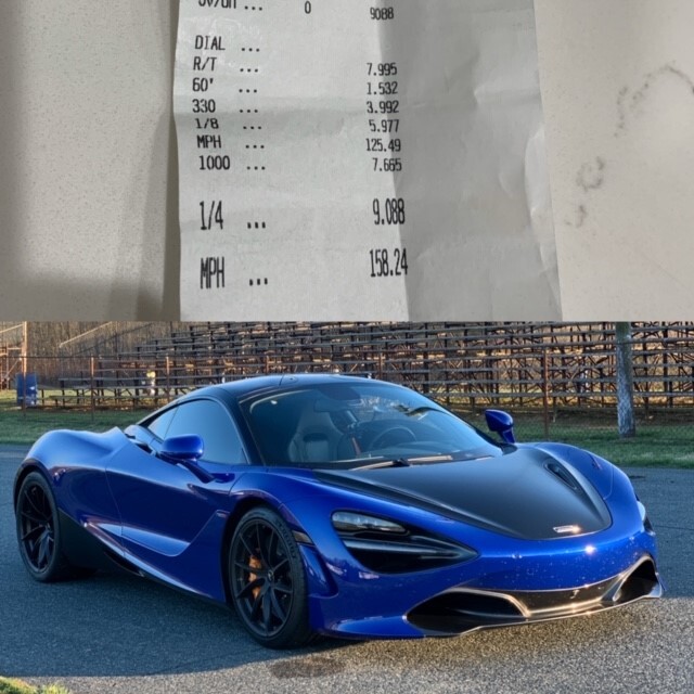 Blue  2019 McLaren 720S 
