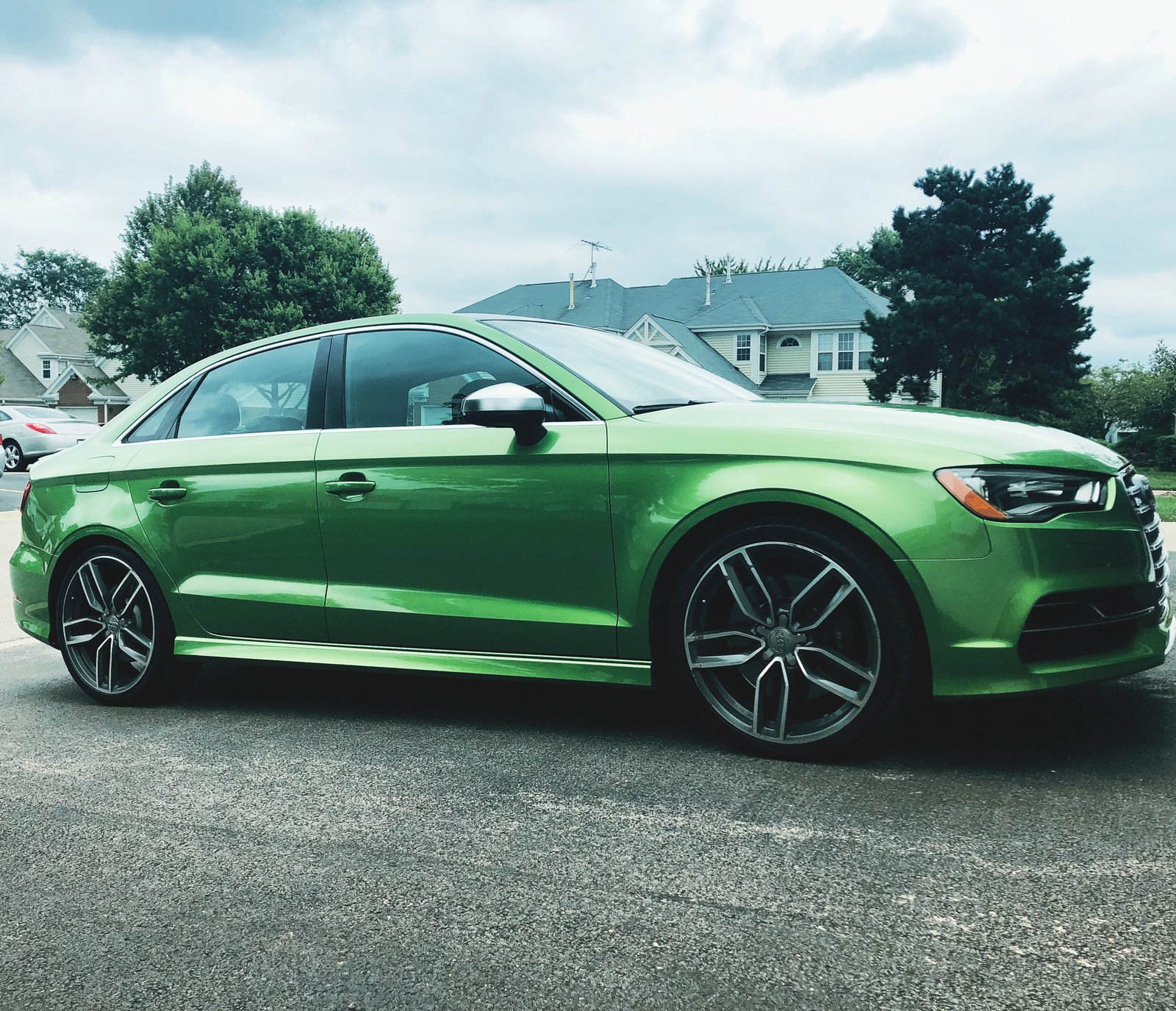 green 2015 Audi S3 