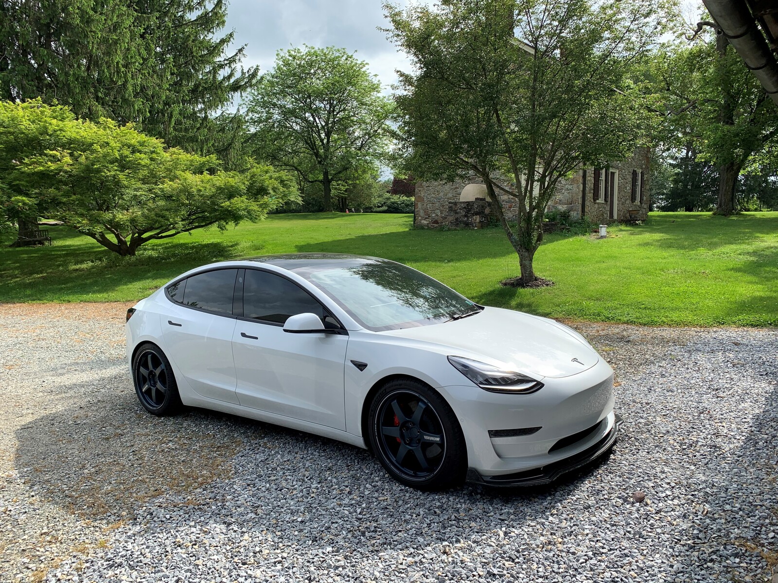 2020 Pearl White Tesla Model 3 Performance picture, mods, upgrades