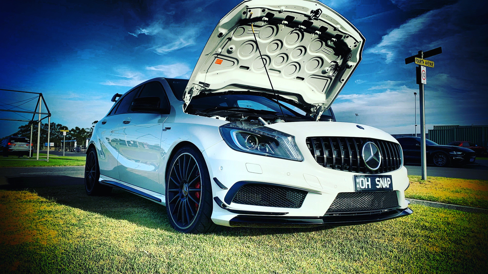 2014 White  Mercedes-Benz A45 AMG  picture, mods, upgrades