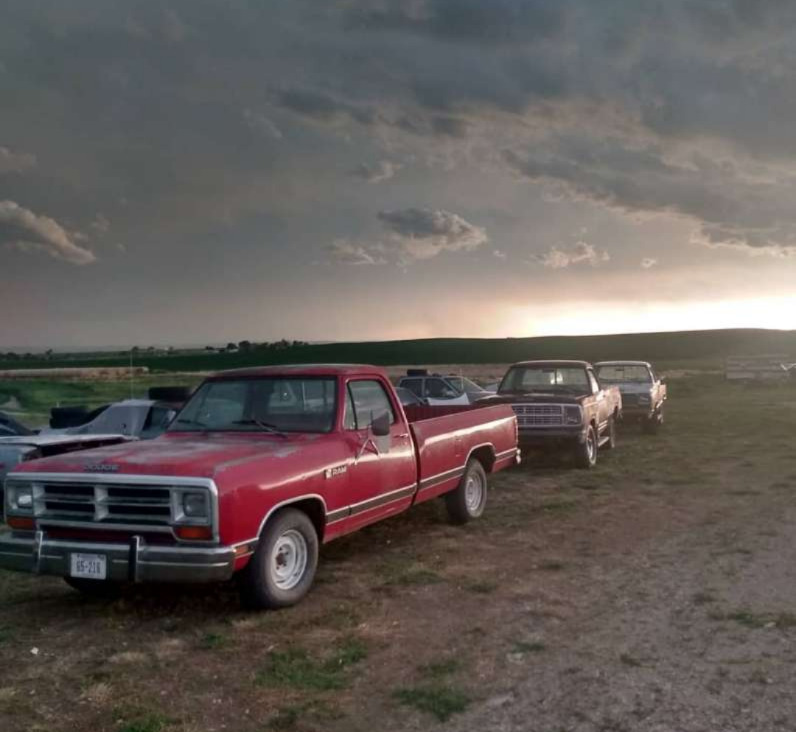1987 Red Dodge D100 D150 picture, mods, upgrades