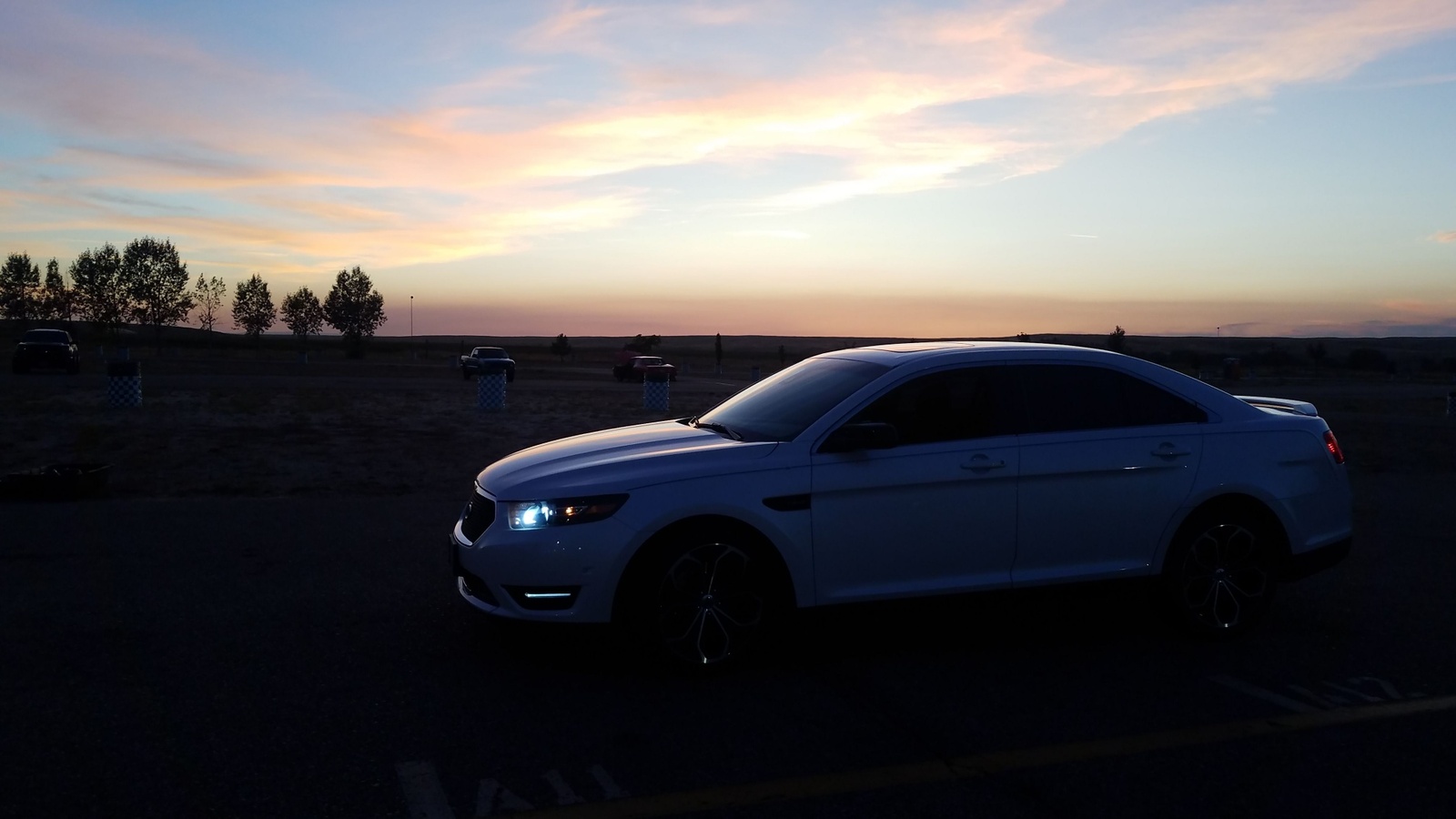 2013 White Ford Taurus SHO picture, mods, upgrades