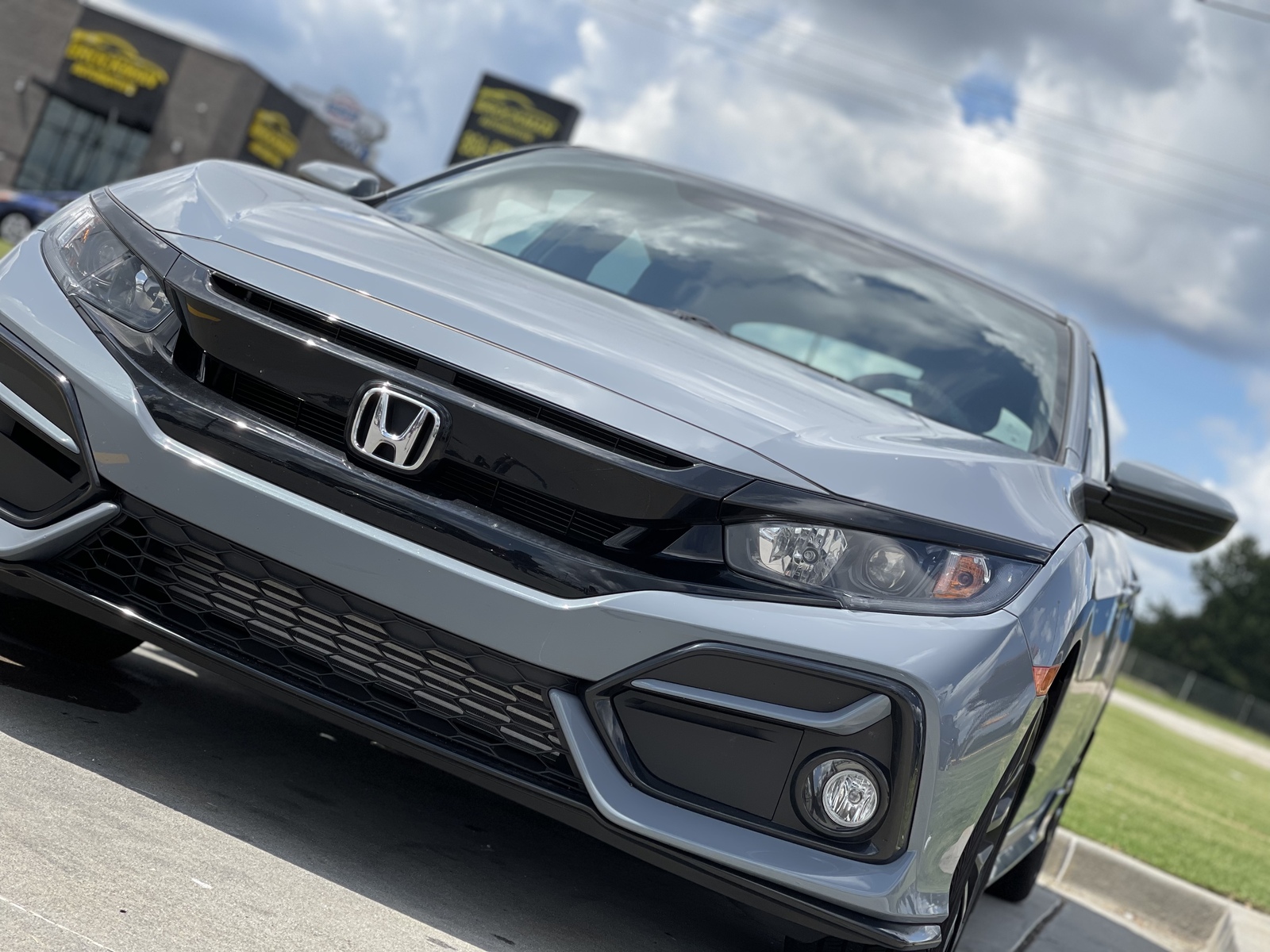 2021 Sonic Gray Honda Civic Sport Hatchback picture, mods, upgrades