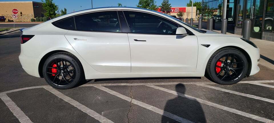 White 2021 Tesla Model 3 Performance
