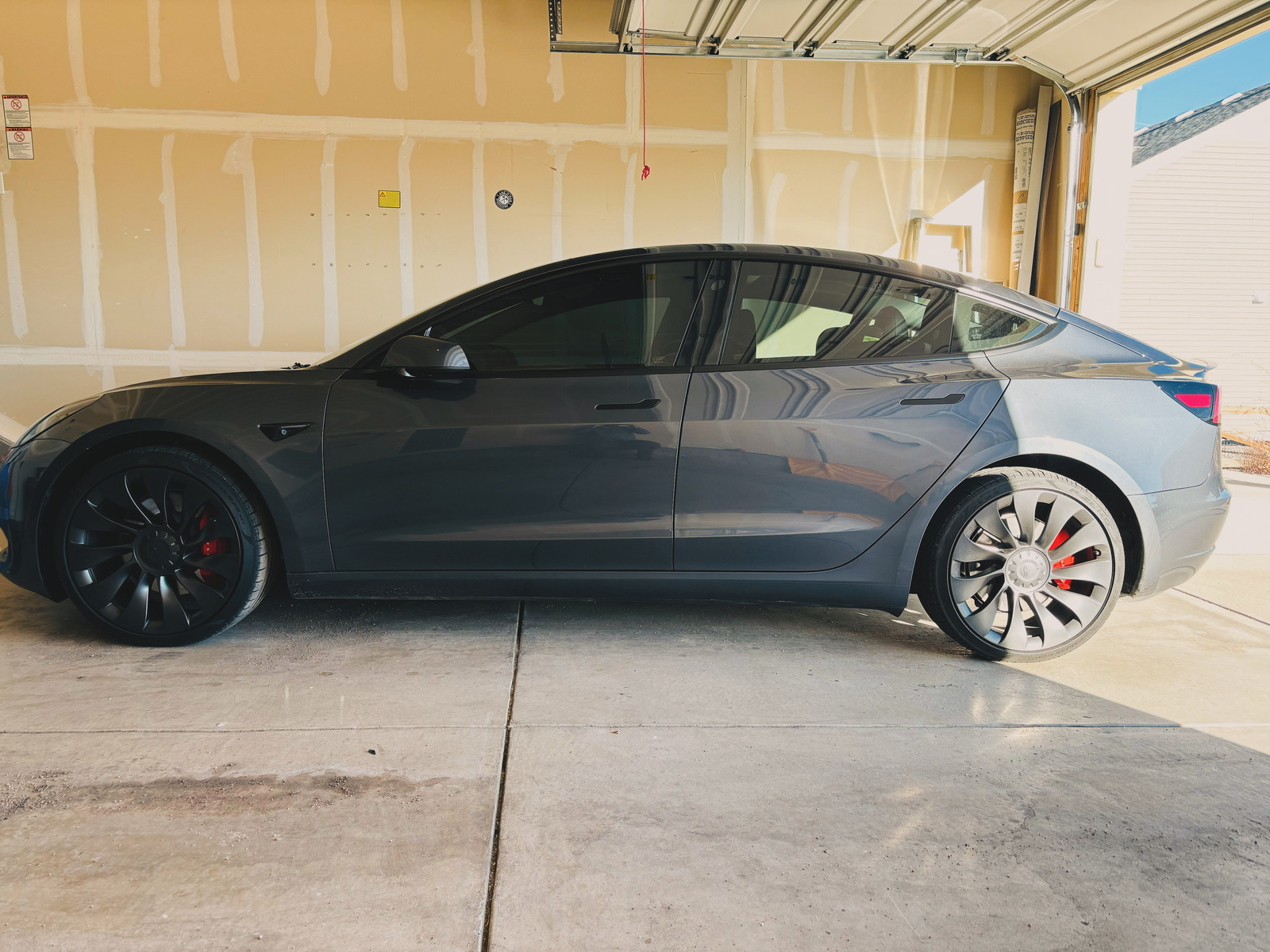 Gray 2023 Tesla Model 3 Performance 