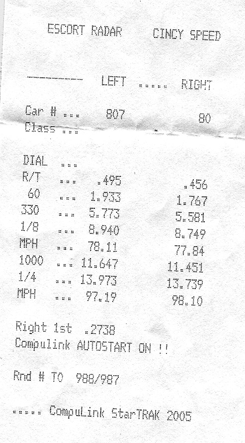 2006  Mazda 6 Speed6 Timeslip Scan